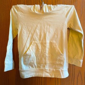 Un-named brand, Infants 24M Long Sleeve T-shirt Hoodie, Pale Yellow - FLAW
